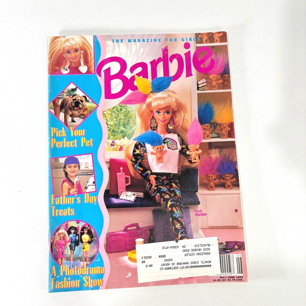 Vintage Barbie Magazine May/June 1993 Troll Barbie Photodrama Fashion Show 90s